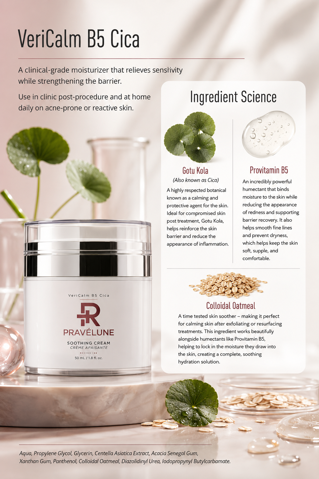 VeriCalm B5 Cica "Tailored Specifically for Skin Recovery" 50mL