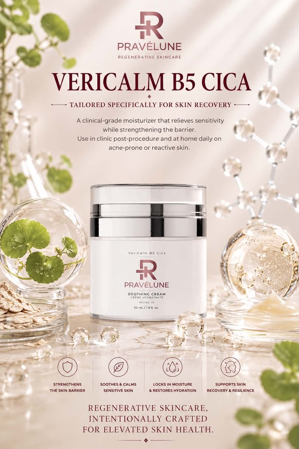 VeriCalm B5 Cica "Tailored Specifically for Skin Recovery" 50mL