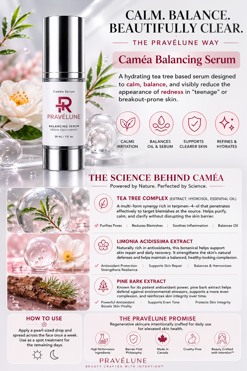 Caméa Balancing Serum ( Face Serum for a Clear and Even Complexion)