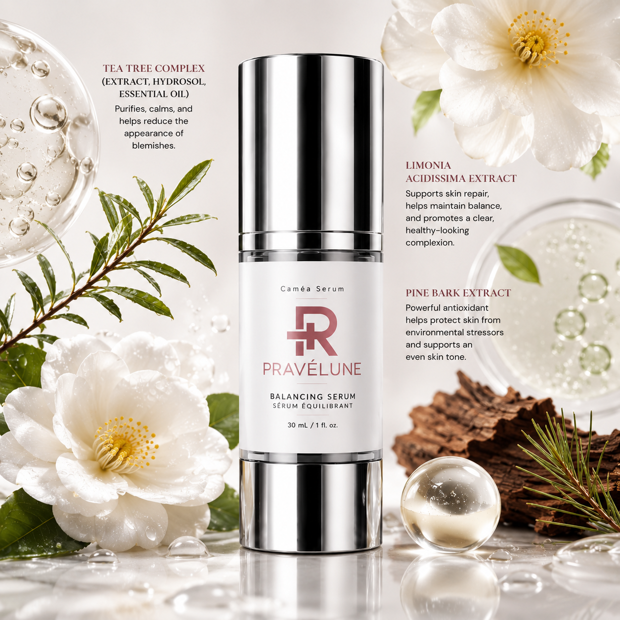 Caméa Balancing Serum ( Face Serum for a Clear and Even Complexion)